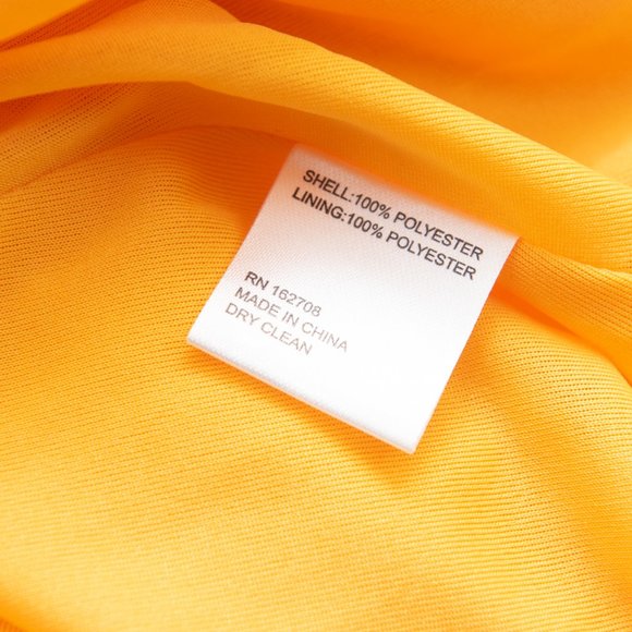 LDT Shirt Dress Long Sleeve Midi Button Front Belted Bright Yellow Size 0 New - Picture 5 of 7
